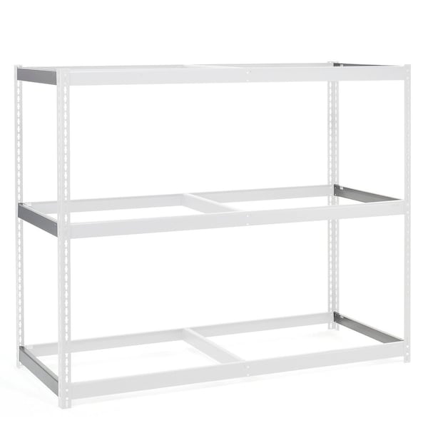 Global Industrial Double Rivet Beam, 15inL, Gray 160CP52 - main